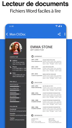 Lecteur de tous les documents screenshot