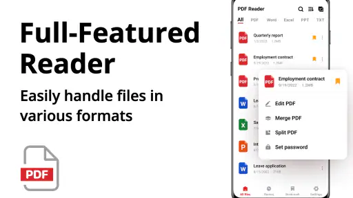 Lecteur PDF - PDF, DOCX, XLSX screenshot