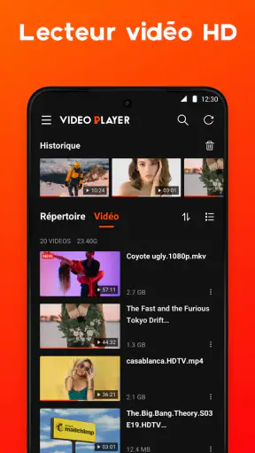 Lecteur vidéo HD screenshot