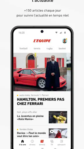 L’ÉQUIPE - actu, score, match screenshot