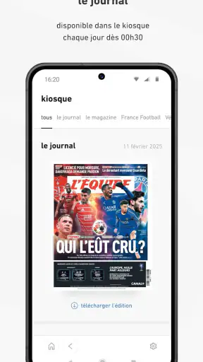 L’ÉQUIPE - actu, score, match screenshot