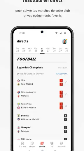 L’ÉQUIPE - actu, score, match screenshot
