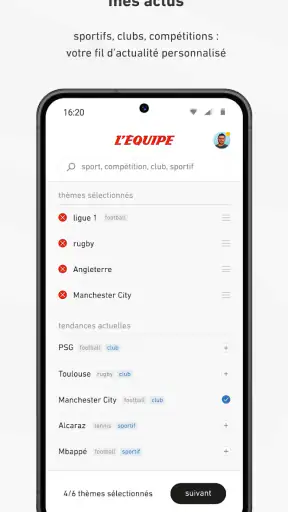 L’ÉQUIPE - actu, score, match screenshot