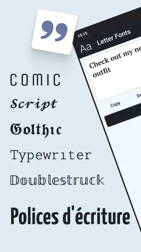 Lettre Fonts - Texte Stylisé screenshot