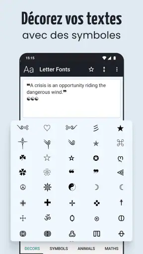 Lettre Fonts - Texte Stylisé screenshot