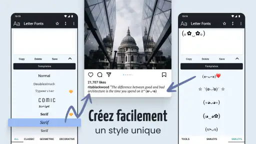 Lettre Fonts - Texte Stylisé screenshot