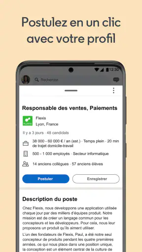 LinkedIn : recherche d’emploi screenshot