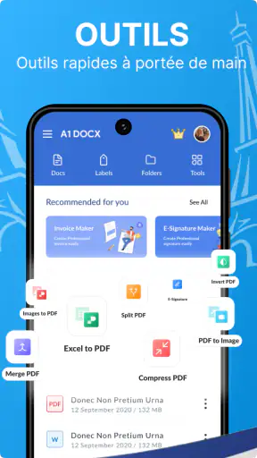 Lire la DOC - DOCX, XLSX, PDF screenshot