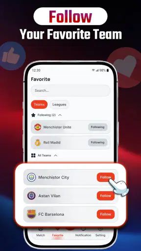Live Football Score & Match screenshot