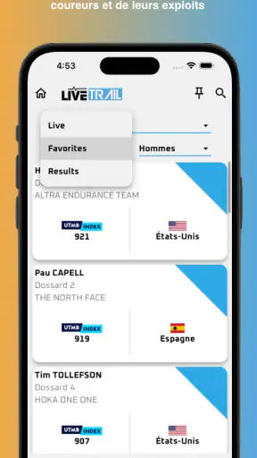 LiveTrail screenshot