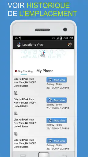 Localiser portable par numéro screenshot