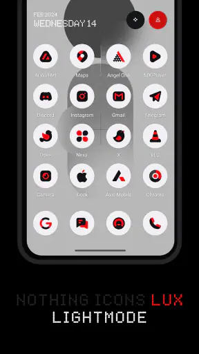 LuX : Nothing Icon Pack screenshot