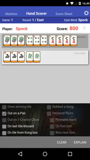 Mahjong Helper & Calculator screenshot