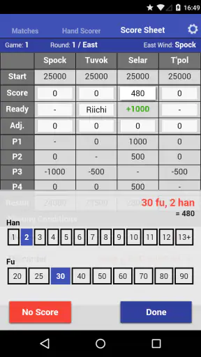 Mahjong Helper & Calculator screenshot
