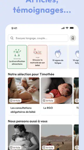 Malo | Suivi évolution bébé screenshot