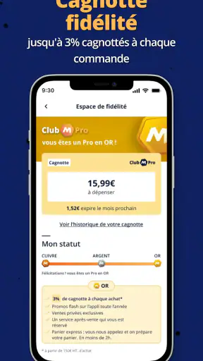 ManoManoPro - matériel Pro screenshot