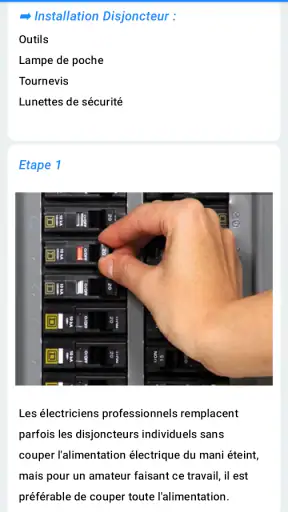 Manuel de l'électricien screenshot