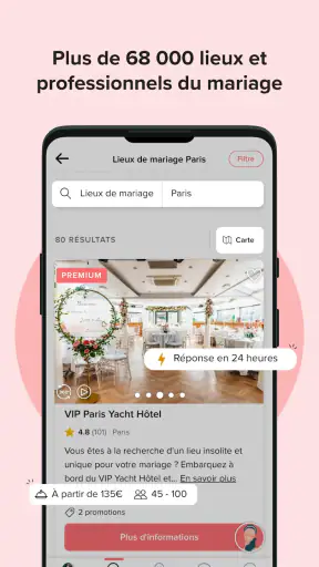 Mariages.net screenshot