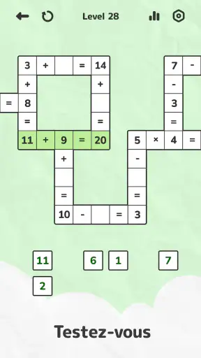 Math Crossword — Jeux de Maths screenshot