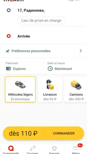 maxim — commande de véhicules screenshot