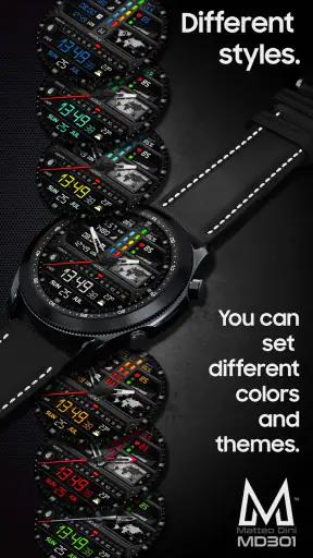 MD301 Hybrid watch face screenshot