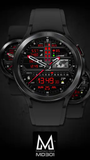 MD301 Hybrid watch face screenshot
