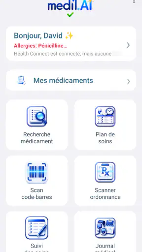 Medil AI : Guide Médicaments screenshot