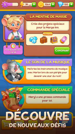 Merge Inn - Jeu de fusion/café screenshot
