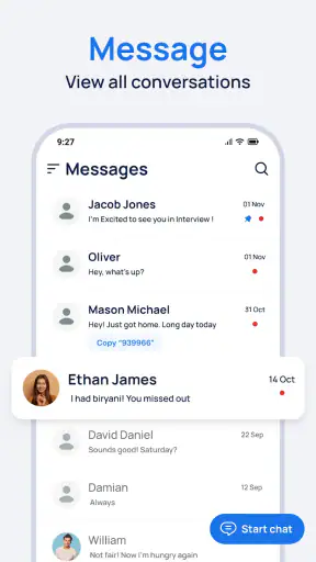 Messages screenshot