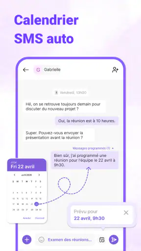 Messages : SMS Accueil screenshot