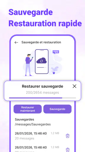 Messages : SMS Accueil screenshot