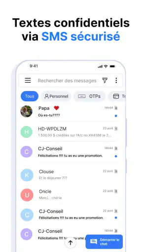 Messages - SMS Texte Messaging screenshot