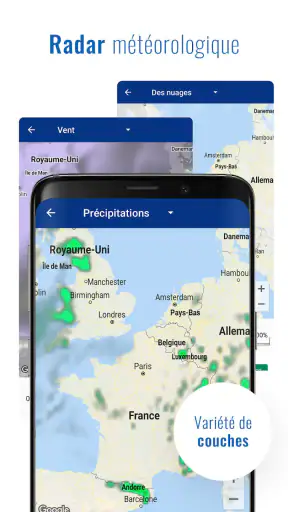 Météo et horloge transparent screenshot