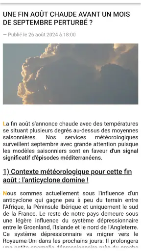 Météo Languedoc screenshot