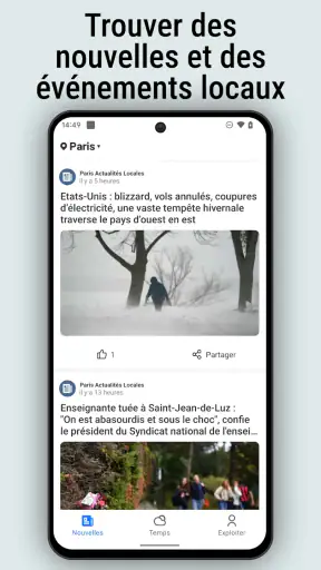 Météo locale et nouvelles screenshot