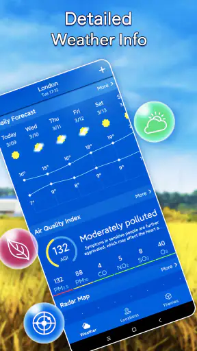 Météo locale：Widget d'alerte screenshot