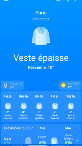 Météo, Prévisions: Weather Sky screenshot