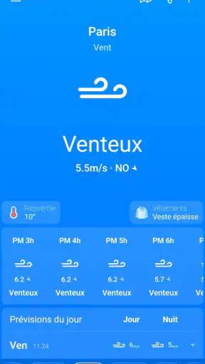 Météo, Prévisions: Weather Sky screenshot