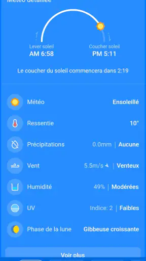 Météo, Prévisions: Weather Sky screenshot