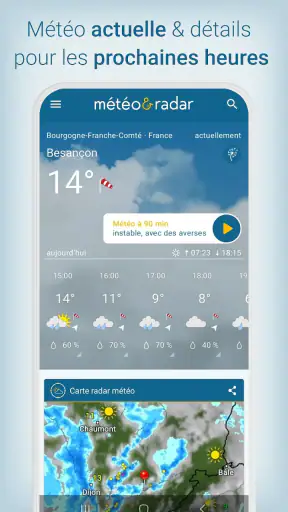 Météo & Radar - pluie et orage screenshot