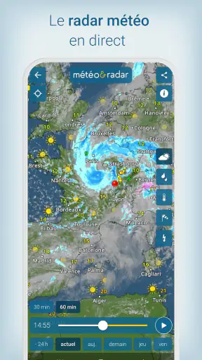 Météo & Radar - pluie et orage screenshot