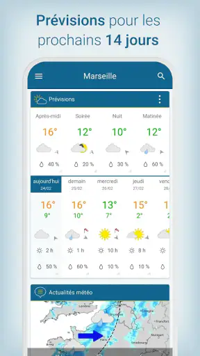 Météo & Radar - pluie et orage screenshot