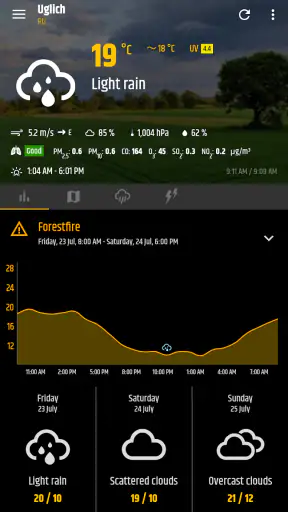 Météo simple et widget horloge screenshot