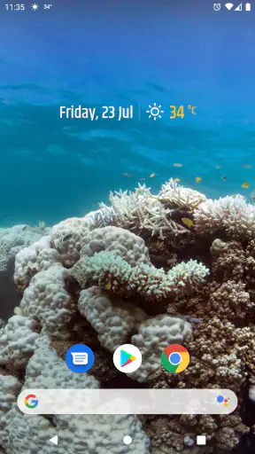 Météo simple et widget horloge screenshot