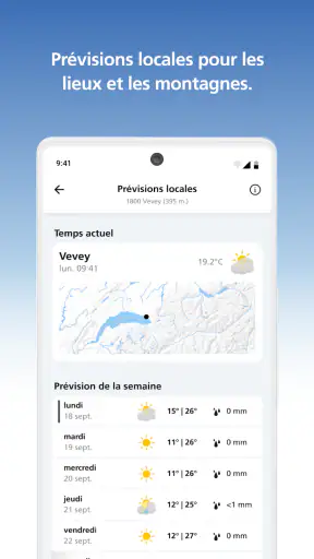 MeteoSwiss screenshot