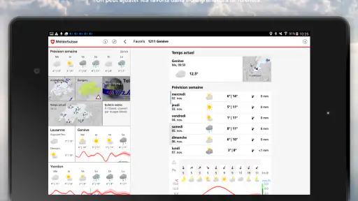 MeteoSwiss screenshot