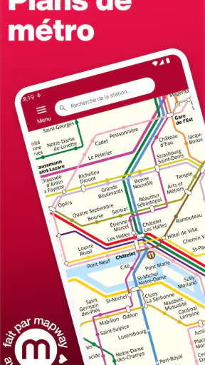 Métro de Paris et Itinéraires screenshot