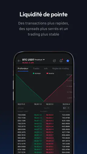 MEXC : Achat de BTC et crypto screenshot