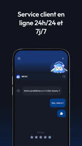 MEXC : Achat de BTC et crypto screenshot