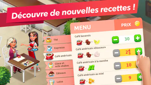 Mon café — jeu de restaurant screenshot